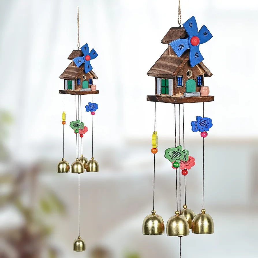 Wind Chimes for Balcony & Living Room Showpieces with 5 Bells Wind Chime -004