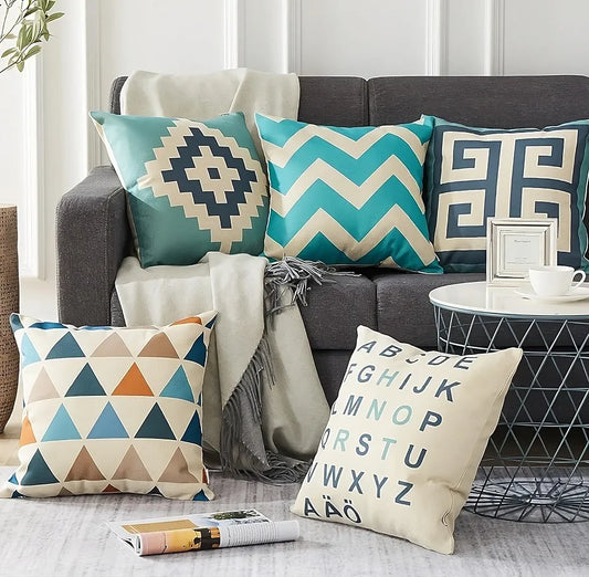 Aerohaven Set of 5 Abstract Designer Decorative Throw Pillow/Cushion Covers - CC123