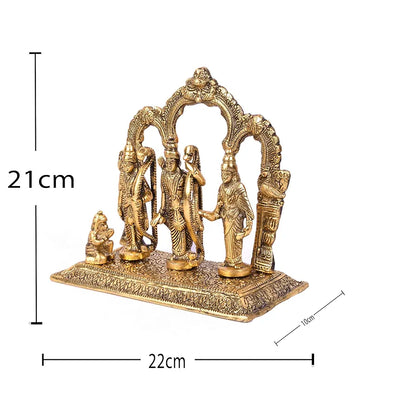 Jaipur Ace Metal Ram Darbar Murti Lord Ram Sita Laxman Hanuman Idol