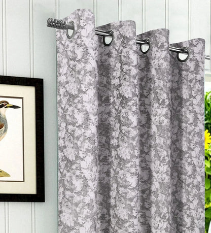 Cloth Fusion Velvet Long Grommet Door Opaque Curtain 9 Feet Set Of 2 248 White
