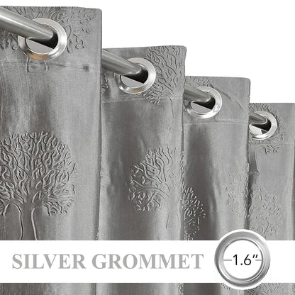 Fresh From Loom Window Floral Room Darkening Curtains 5 Feet Long