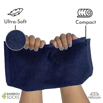Heelium  Bamboo Face Towel Ultra Absorbent & Odour-Free 3X Softer Than Cotton Towels