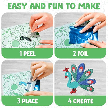 Smartivity Foil Magic Art Kit for 4-10 Years Old Kids Playful Puppets & Read Along Stories