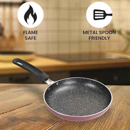 Milton Pro Cook Non Induction Granito Fry Pan, 16 Cm Frying Pan - 270 gms