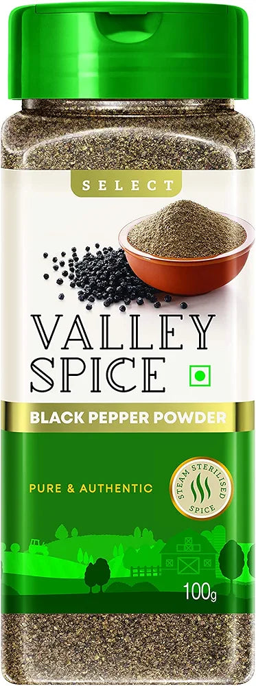 Valley Spice Black Pepper Powder 100g