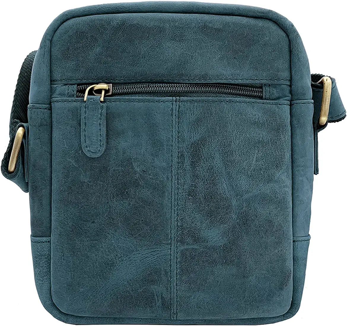 WildHorn Leather Sling Messenger Bag for Men I Multipurpose Crossbody Bag I Travel Bag with Adjustable Strap I Utility Bag I Dimension : L-6 inch W-2.7 inch H-8.5 inch