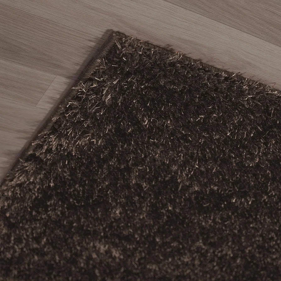 Ishro Home Premium Fuzzy Shag Carpet for Hall Rugs for Living Room Carpets for Living Room Colour Classic Brown
