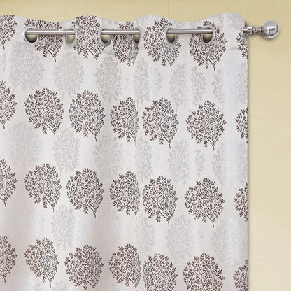 Cloth Fusion Curtains Long Door 9 Feet 1 Dark Brown