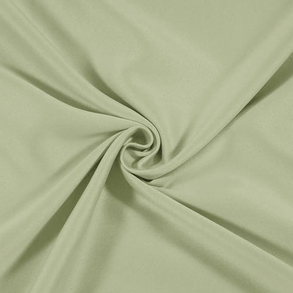 Cloth Fusion Solid Blackout Door Curtains 7 Feet Long Set of 2 Pista Colour