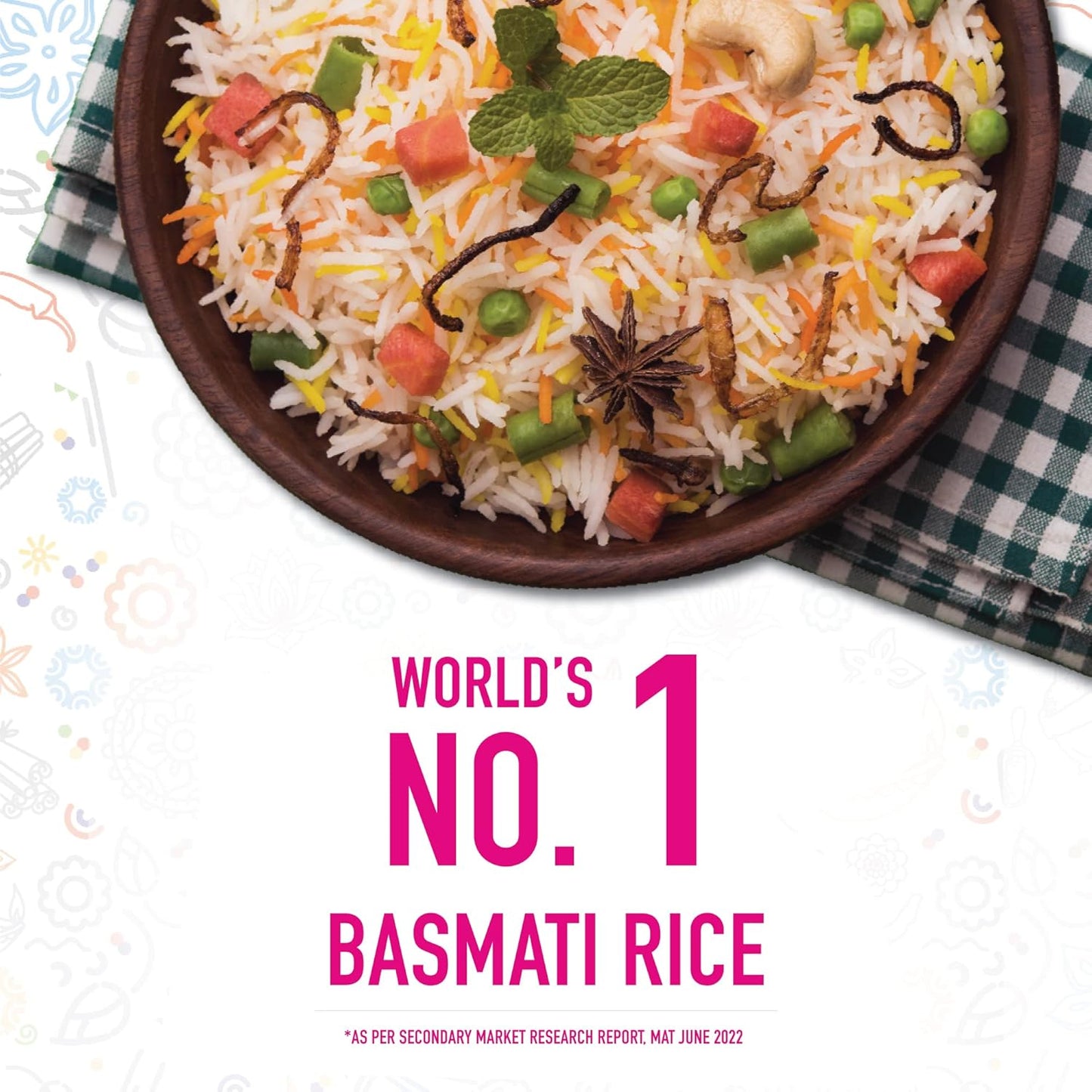 India Gate Basmati Rice Pouch Rozzana - 1000 gms