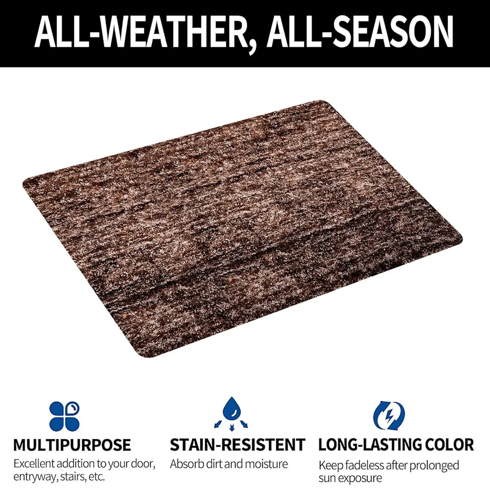 Kuber Industries Door Entrance Mat for Floor Home Entrance Colour Brown
