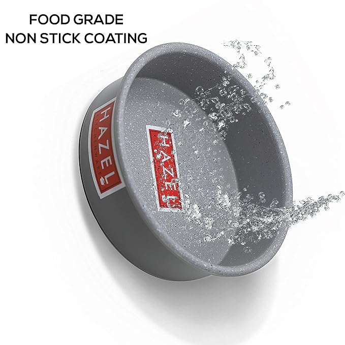 Hazel Cake Mould Non Stick Mold Heavy Gauge Round 1/2kg Aluminized Steel 500 gms Pan Grey