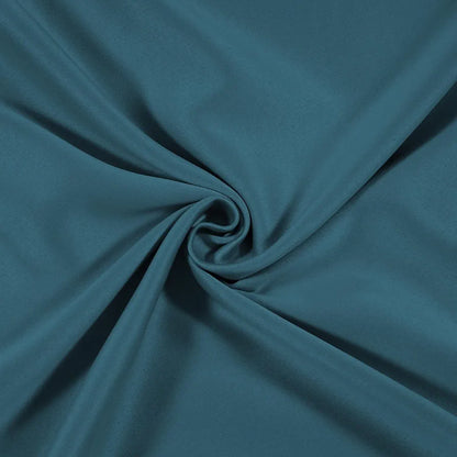 Cloth Fusion Blackout Door Curtains 7 Feet Long Set of 2 Prussian Blue Colour