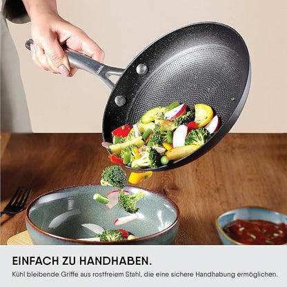 Stahl Blacksmith Hybrid Enamelled Cast Iron Frying Pan, Rust Proof Fry Pan 0.8 L, 20 cm - 880 gms