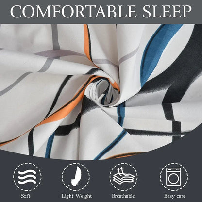 Fresh From Loom Bedsheet Single Size Microfiber Bed Sheet for Single Bed Floral Design Bed Spread with 1 Pillow Covers 144 TC White