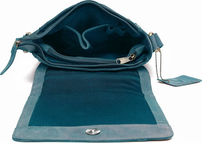 WILDHORN Leather Sling Messenger Bag for Men I Multipurpose Crossbody Bag I Travel Bag with Adjustable Strap I IDIMENSION: L- 8 inch H- 10.5 inch W- 2.75 inch