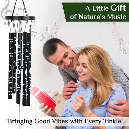 Wind Chimes for Balcony Hanging Bells Black Wind Chime -021
