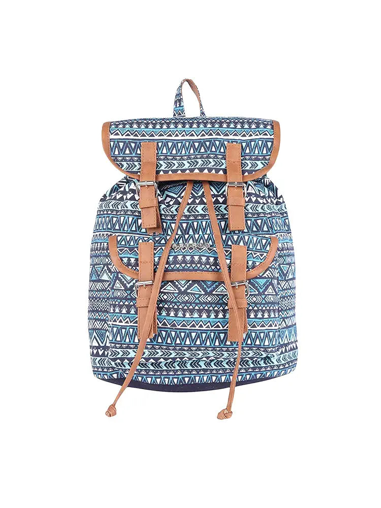 Astrid Canvas Girls Backpack Medium Size Color Blue