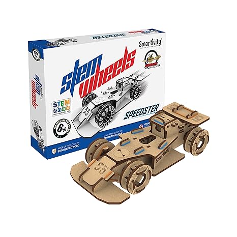 Smartivity Racing Car Toy for Kids Birthday Gifts for Boys & Girls Diy Stem Educational Science Toy