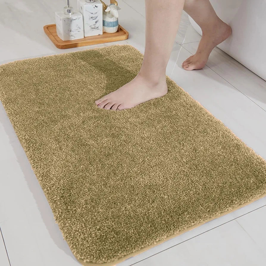 Luxe Home Bath Mat Super Soft Anti Skid Newman Mats for Bathroom Colour Gold
