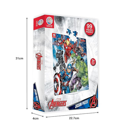 Ratna's 99 Pieces Disney & Marvel Series Jigsaw Puzzle for Kids | Puzzle | Avengers