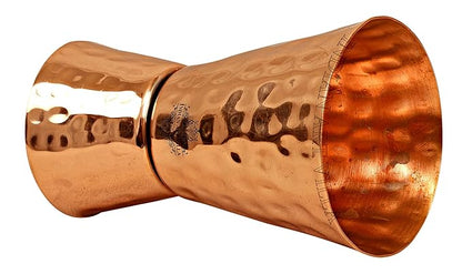 Indian Art Villa Hammered Copper Jigger Shot Glass Cup 2 Pieces