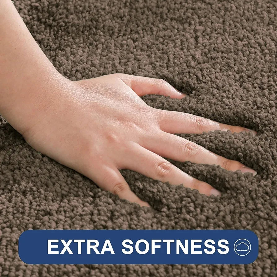 Luxe Home International Runner Super Soft Anti Skid Newman Rug For Bedroom  Rectangular Colour Chocolate