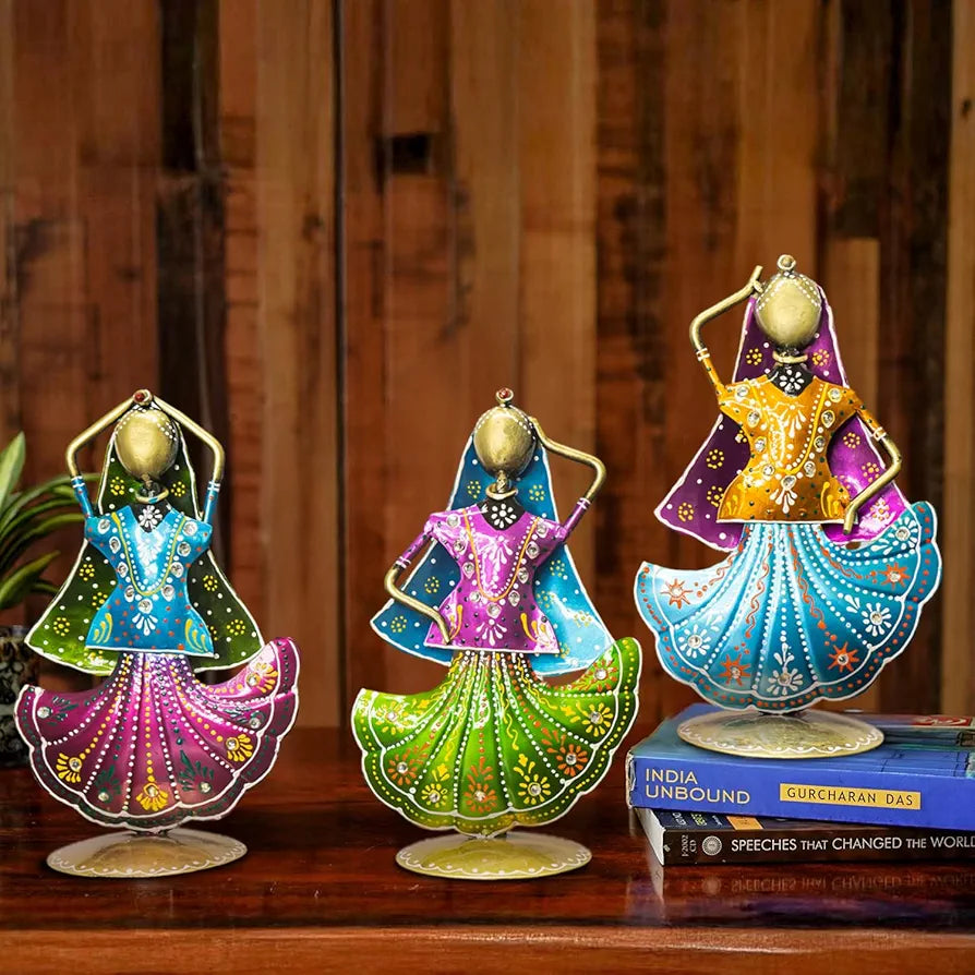 Ekhasa Nostrae Metal Show Pieces Rajasthani Dancers