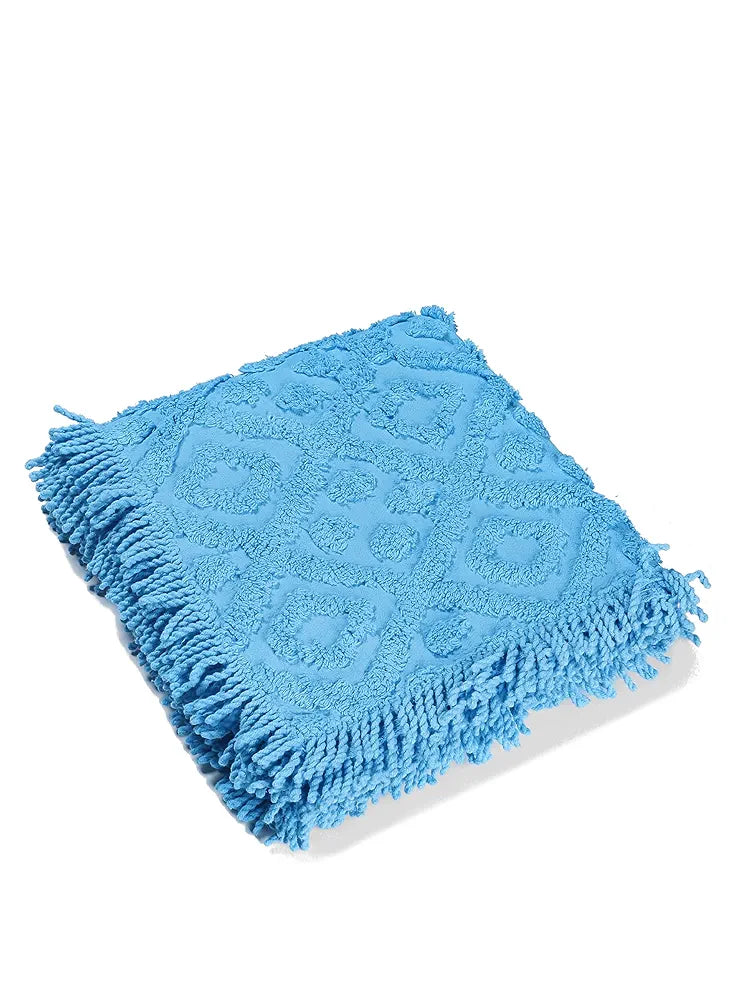 Saral Home Soft Cotton 3 Seater Sofa Cover Throw Colour Turquoise