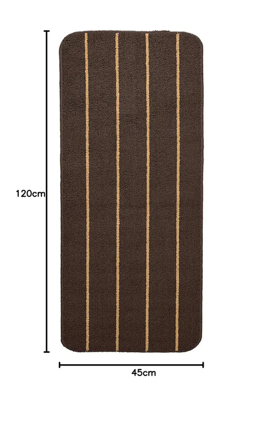 Saral Home Rectangular Striped Soft PP Yarn Durable & Washable Multipurpose Runner