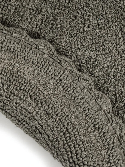 Sashaa World Round Reversible Crochet Bath Mat Cotton & Quick Dry Bath Rug