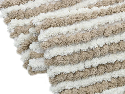 The Home Talk Luxury Chenille Round Bathmats Non-Slip Anti-Skid Colour Beige