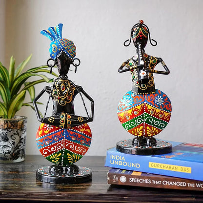 Ekhasa Nostrae Metal Show Pieces Rajasthani Musican Couple 1