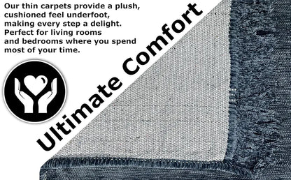 BSB Home Designer Superfine Chenille Carpet Velvet Carpet Area RugDurries with Fine Gold Yarn for Living Room