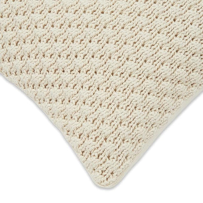 Haus & kinder Decorative Embroidered Cushion Cover | Colour Bubble Natural