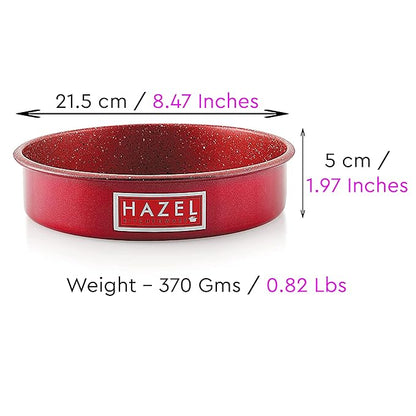 Hazel Cake Mould Non Stick Mold Heavy Gauge Round 1kg Aluminized Steel Baking Pan Red
