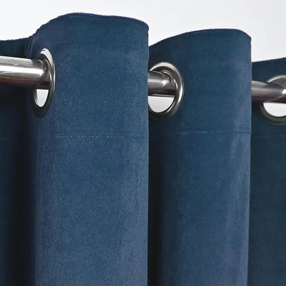 Divine Casa Velvet Blackout Curtain 5 Feet Premium Thermal Insulated & Noise Reducing Room Darkening Window Panel for Home & Office (Pack of 1)