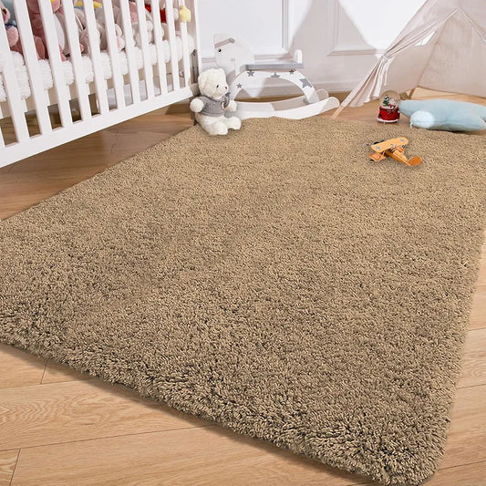 Luxe Home International Carpet Super Soft Anti Slip Vegas Rectangular Rugs Colour Gold