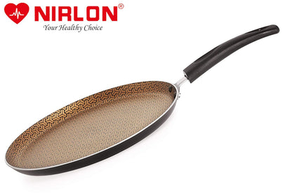 Nirlon Majesty Dishwasher Safe Aluminum Non Stick Flat Dosa Tawa 26cm