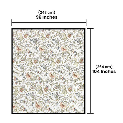 Sajavat Home 100% Pure Cotton King Size Printed Bedsheet Set with 2 Pillow Covers Colour Mustard Yellow