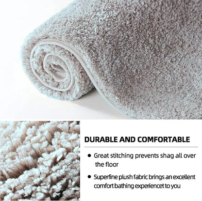 Luxe Home International Microfiber Runner Super Soft Non Slip Vegas Rugs 2X5 Ft Colour Silver