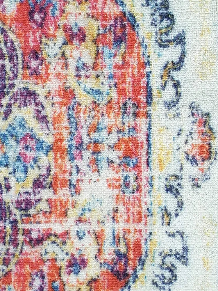 Status Contract 3D Printed Vintage Persian Bedside Runner Carpet Rug Anti Skid Backing for Home
