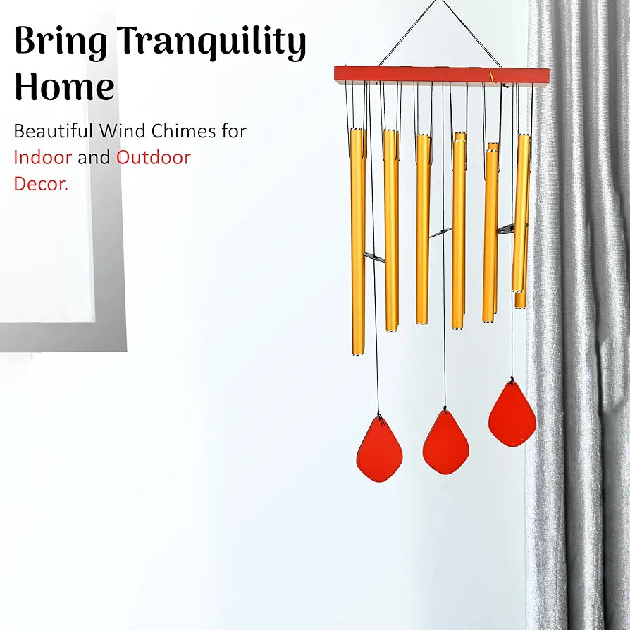 Blissful Golden Wind Chimes  Wind Chime -026