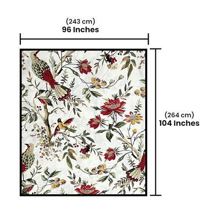 Sajavat Home 100% Pure Cotton King Size Bedsheet Set with 2 Pillow Covers Colour Flamingo Floral