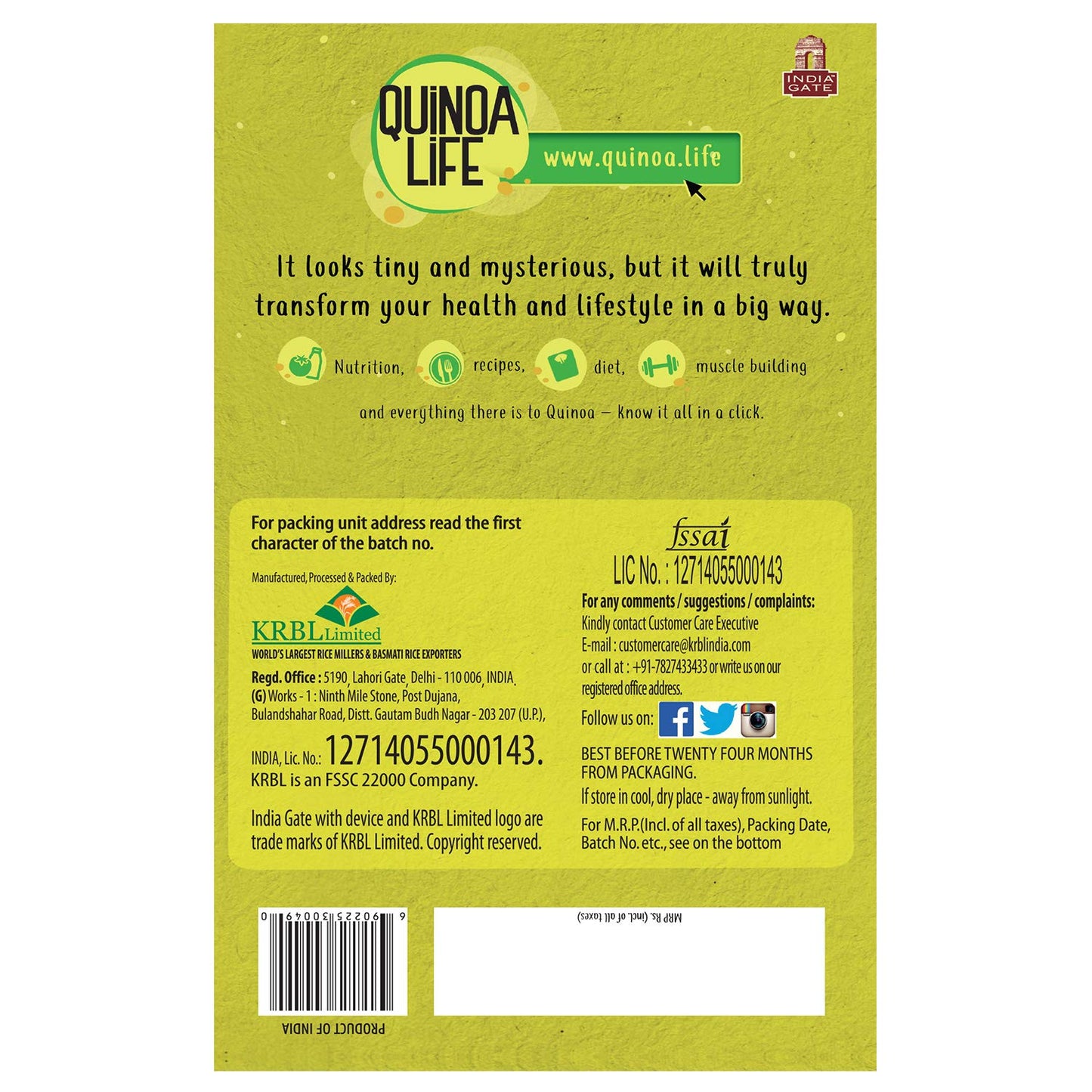 India Gate Quinoa - 500 gms