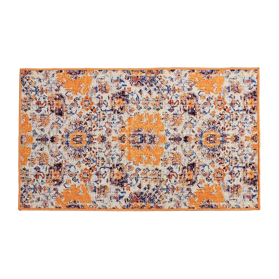 Status Contract Polyester Printed Vintage Persian Carpet Rug Colour Multicolour