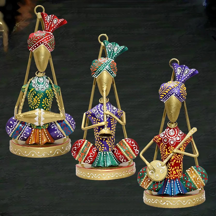 Kraftskala Traditional Musicians Tabletop Wall Hanging
