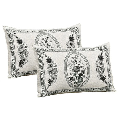 Kuber Industries Double Bedsheet with 2 Pillow Covers 160 TC Premium Cotton Kaleen Flower Green