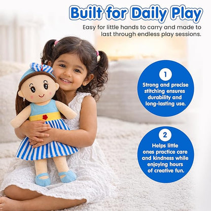Kidology Soft Plush Doll Toy for Baby & Girls - 45 cm