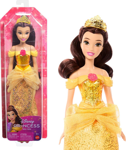 Mattel Disney Princess Dolls Posable Fashion Doll with Sparkling Clothing and Accessories